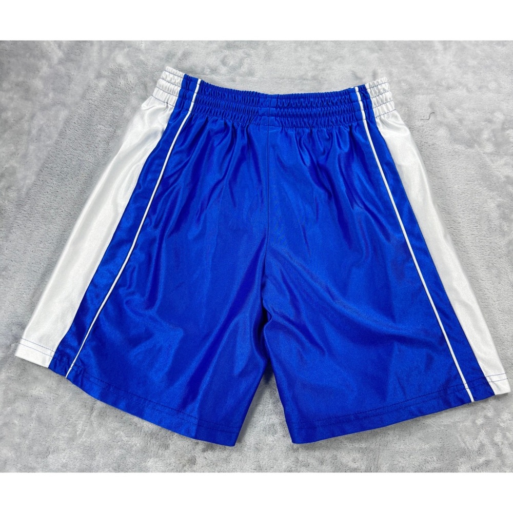 VTG TEAMWORK Athletic Apparel Basketball Dazzle Shorts Mens 28-30 Blue White USA - Picture 9 of 9